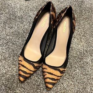 Aldo Cheetah Print Heels size 8
